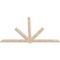 Ekena Millwork Kennewick Smooth Timber Gable Bracket, Douglas Fir, 108"W x 68"H x 1 1/2"D x 5 1/2"F, 15/12 Pitch GBW108X68X0206KEN00SDF - alternate 3